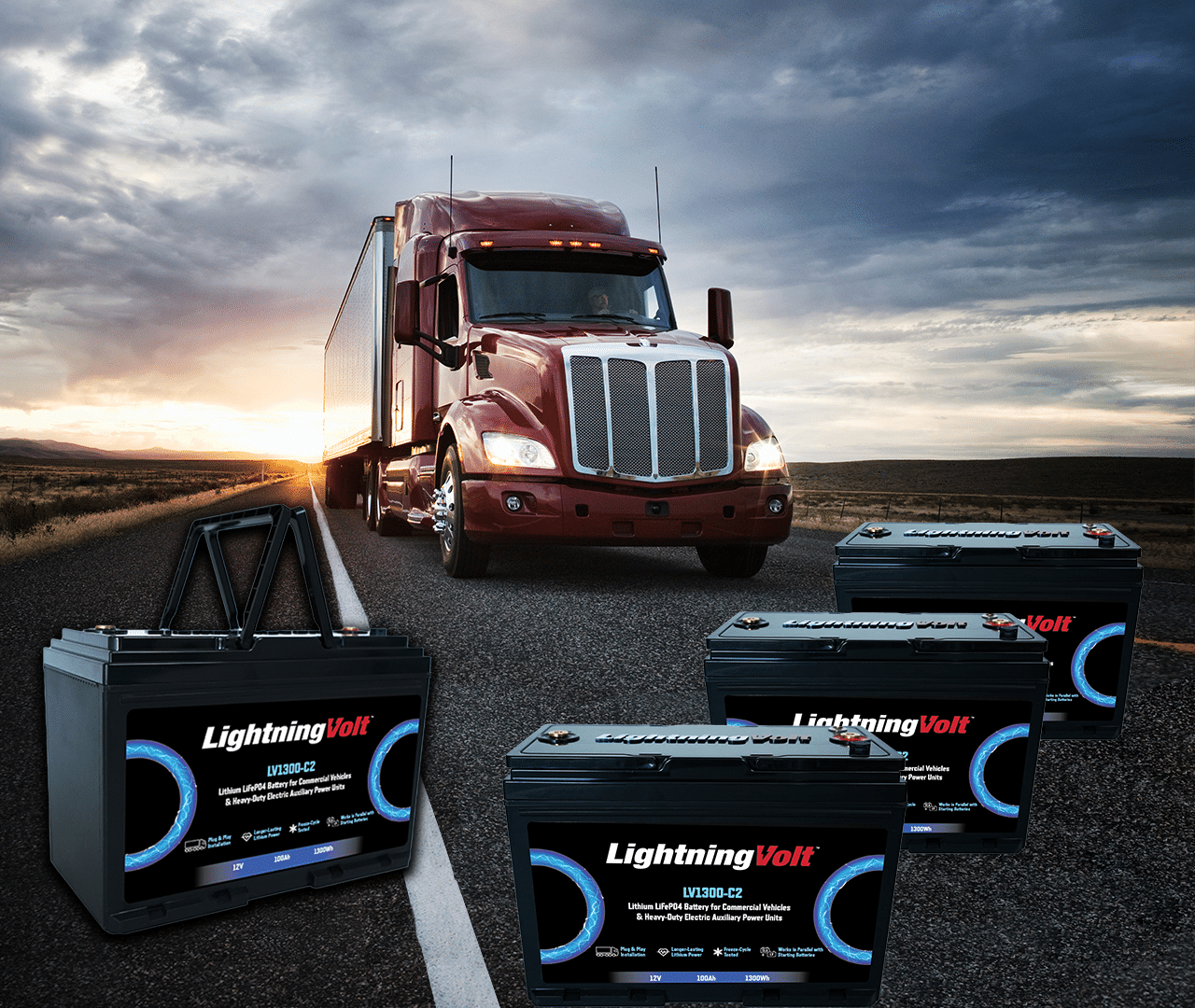 Heavy-Duty Truck Lithium Battery LFP - Shop with Roadwarrior