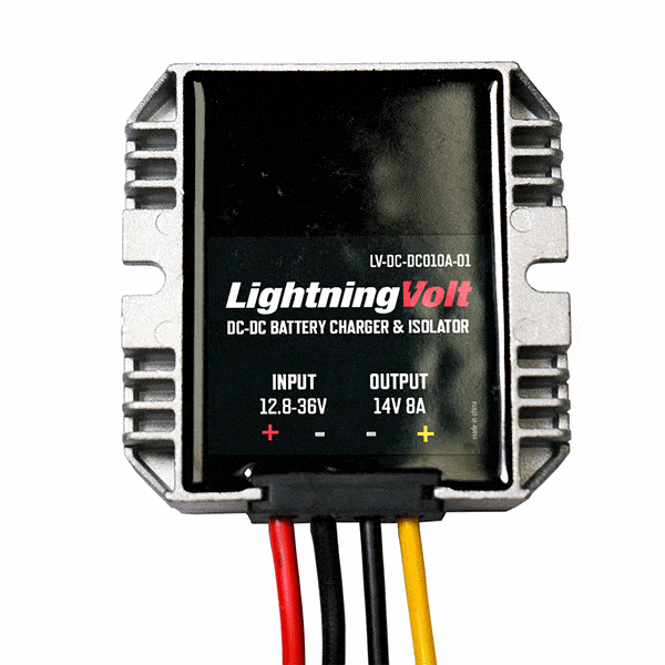 LightningVolt DC-DC lithium battery charger isolator